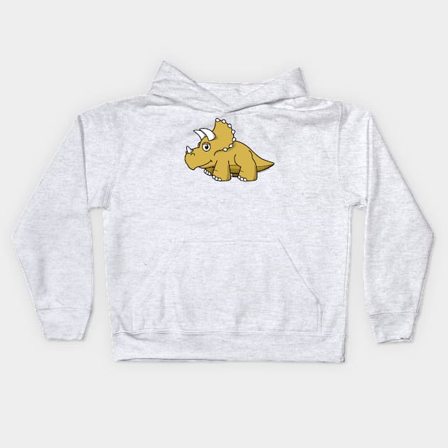 Lil' Triceratops Kids Hoodie by jeffmcdowalldesign